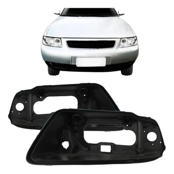 Par Carcaça Farol Audi A3 01 02 03 04 05 06 07 08