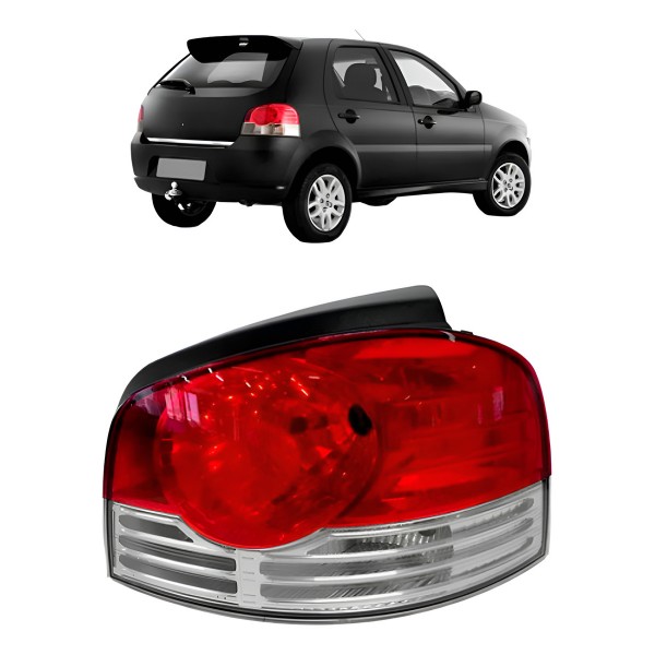 Lanterna Traseira Palio 2010 A 2011 Friso Cromado