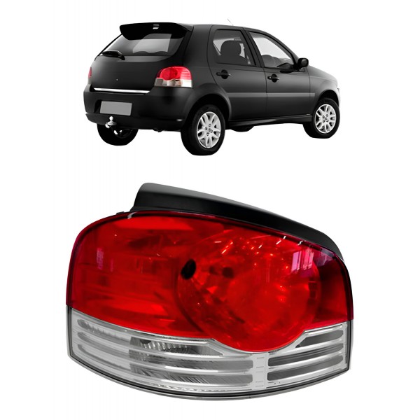 Lanterna Traseira Palio 2010 A 2011 Friso Cromado