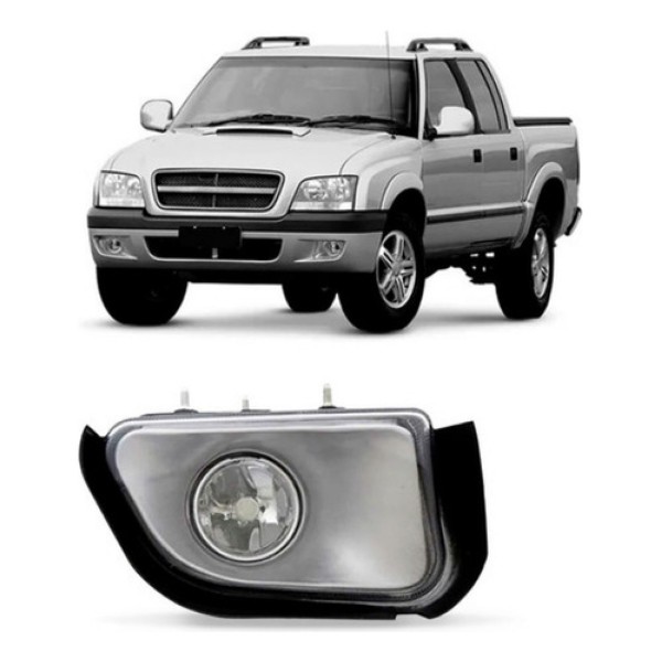 Farol Milha Auxiliar S10 Pit-bull 2001 A 2011 Lente Vidro