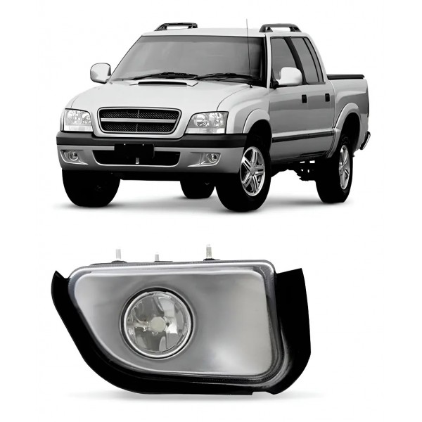 Farol Milha Auxiliar S10 Pit-bull 2001 A 2011 Lente Vidro
