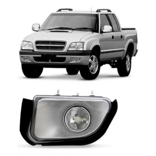 Farol Milha Auxiliar S10 Pit-bull 2001 A 2011 Lente Vidro