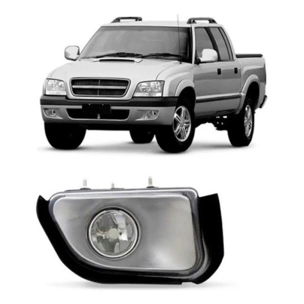 Farol Milha Auxiliar S10 Pit-bull 2001 A 2011 Lente Vidro