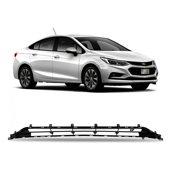 Grade Parachoque Dianteiro Cruze Sedan 2017 2018 2019 Lt Ltz Preto Fosco
