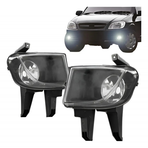 Par Farol Milha Auxiliar Celta Prisma 07 08 09 10 11 12 13
