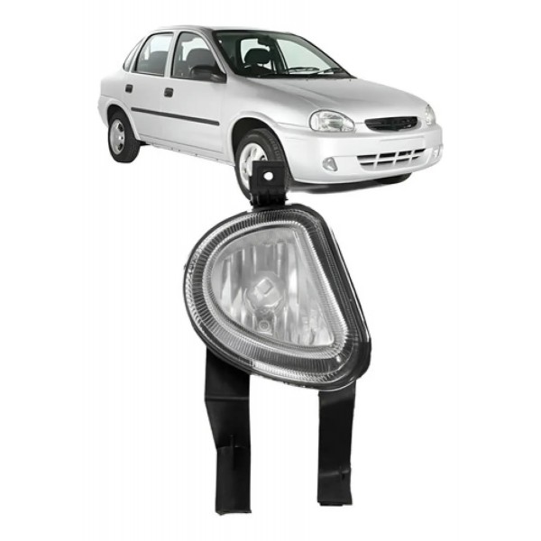 Farol Milha Auxiliar Corsa 2000/2002 Classic 03/09 Meia Lua