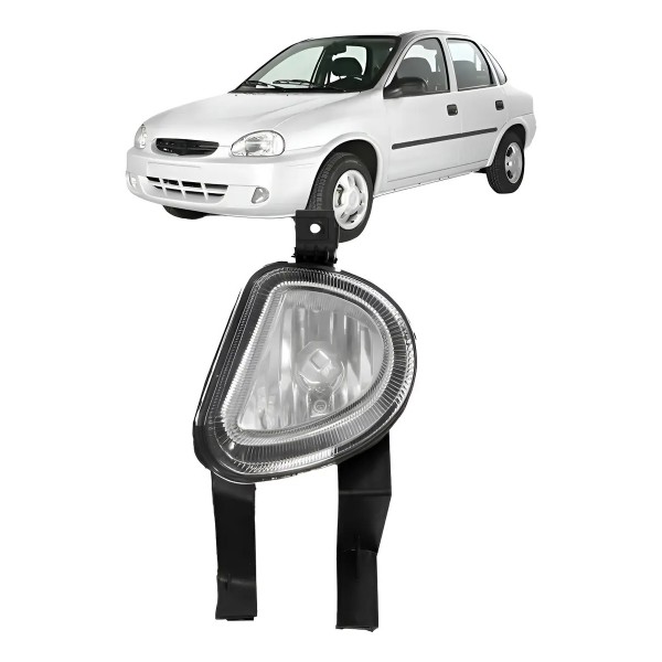 Farol Milha Auxiliar Corsa 2000/2002 Classic 03/09 Meia Lua