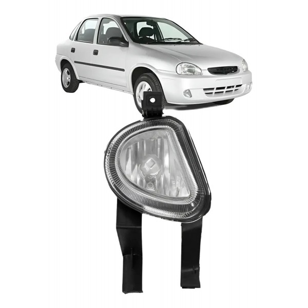 Farol Milha Auxiliar Corsa 2000/2002 Classic 03/09 Meia Lua