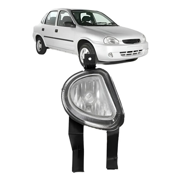 Farol Milha Auxiliar Corsa 2000/2002 Classic 03/09 Meia Lua