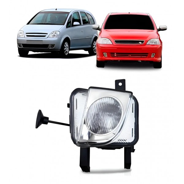 Farol Milha Auxiliar Lente Lisa Corsa 2007 2008 2009 2010
