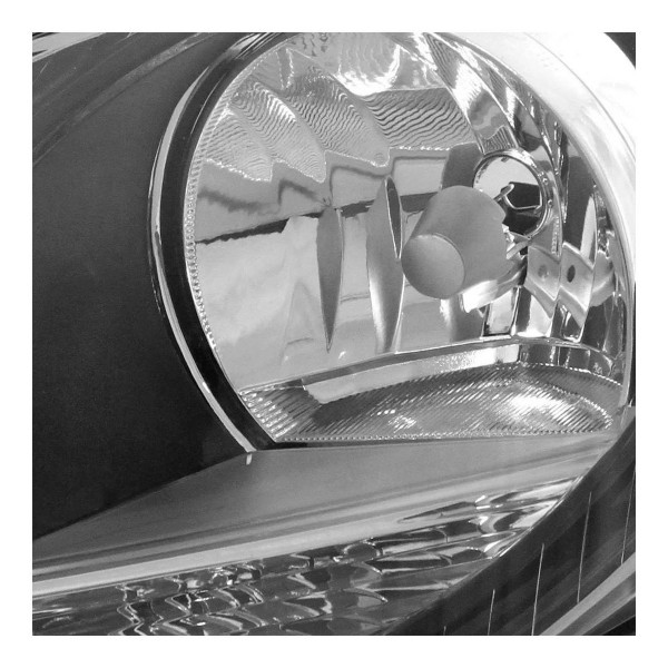 Farol Polo 2007 2008 09 2010 2011 2012 Mascara Negra Manual