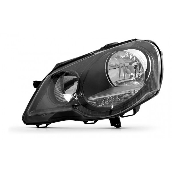Farol Polo 2007 2008 09 2010 2011 2012 Mascara Negra Manual