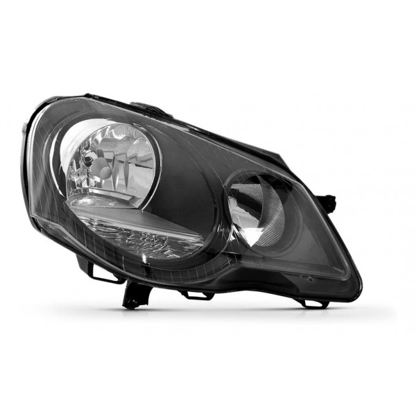 Farol Polo 2007 2008 09 2010 2011 2012 Mascara Negra Manual