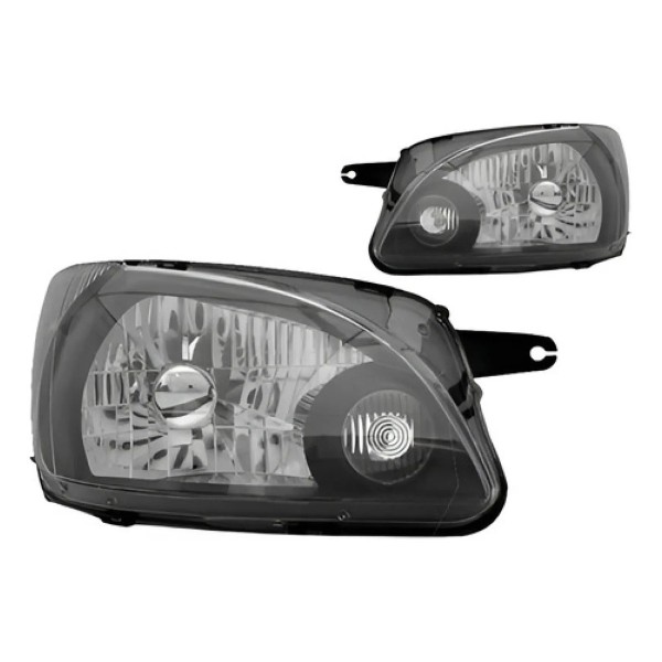 Par Farol Corsa Classic 2010 A 2014 Mascara Negra