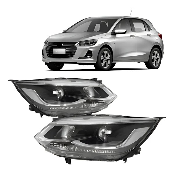 Par Farol  Onix Ltz 2020 A 2024 Com Projetor Sem Led