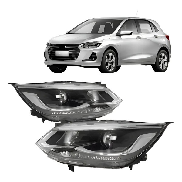 Par Farol Cromado C/projetor S/led Onix Premier 2020 A 2024
