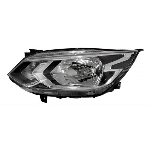 Farol Onix Lt / At 2020 2021 2022 Dianteiro Cromado S/ Led