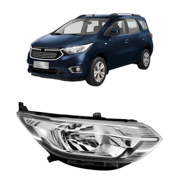 Farol Spin Ls 2019 2020 2021 Cromado Com Led