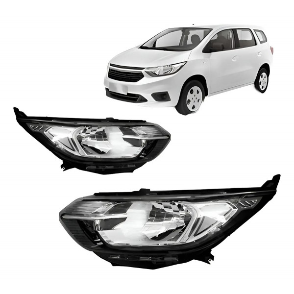 Par Farol Spin 2019 2020 2021 Cromado Sem Led