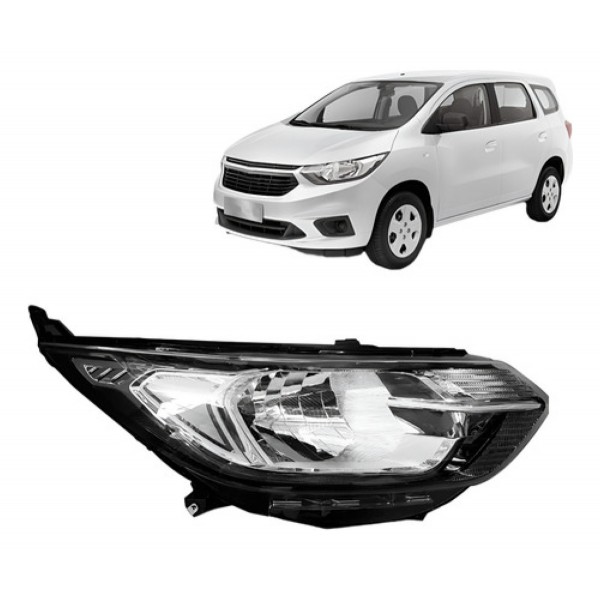 Farol Spin 2019 2020 2021 Cromado Sem Led