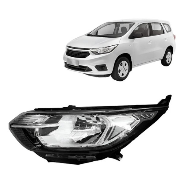 Farol Spin 2019 2020 2021 Cromado Sem Led