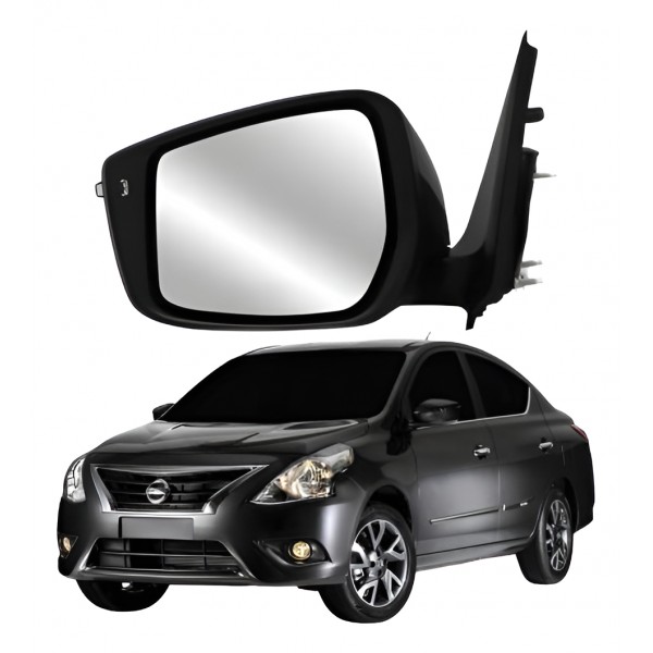 Retrovisor Elétrico Versa 2015 A 2021 C/ Pisca Esquerdo Esquerdo - Motorista