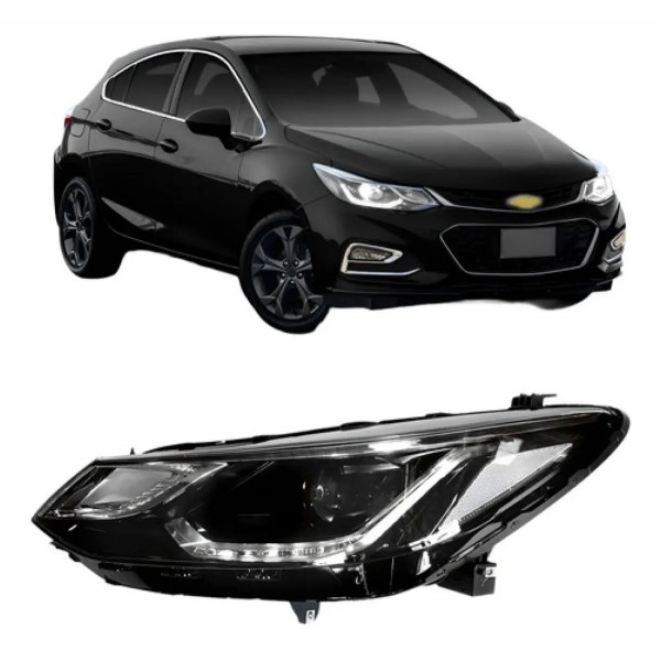 Farol Cruze 2017 2018 2019 2020 2021 2022 Elétrico Com Moto