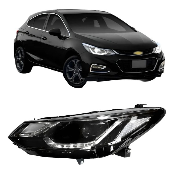 Farol Cruze 2017 2018 2019 2020 2021 2022 Elétrico Com Moto