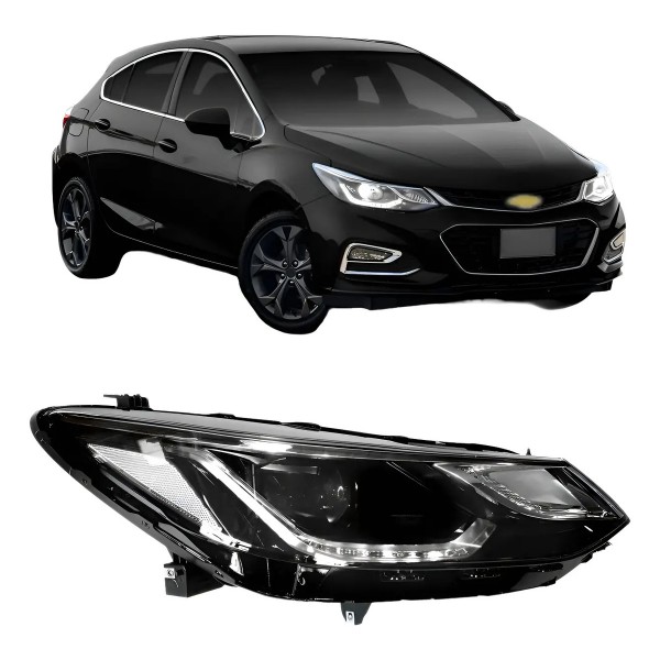 Farol Cruze 2017 2018 2019 2020 2021 2022 Elétrico Com Moto