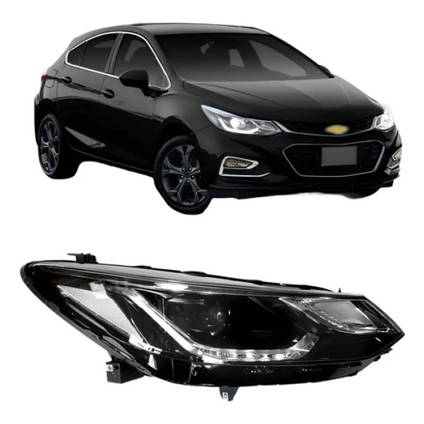 Farol Cruze 2017 2018 2019 2020 2021 2022 Elétrico Com Moto