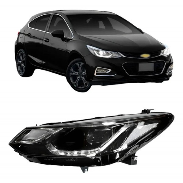 Farol Cruze 2017 2018 2019 2020 2021 2022 Elétrico Com Moto