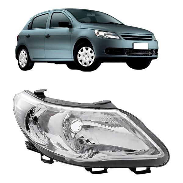 Farol Principal Gol G5 2009 2010 2011 2012 Foco Simples