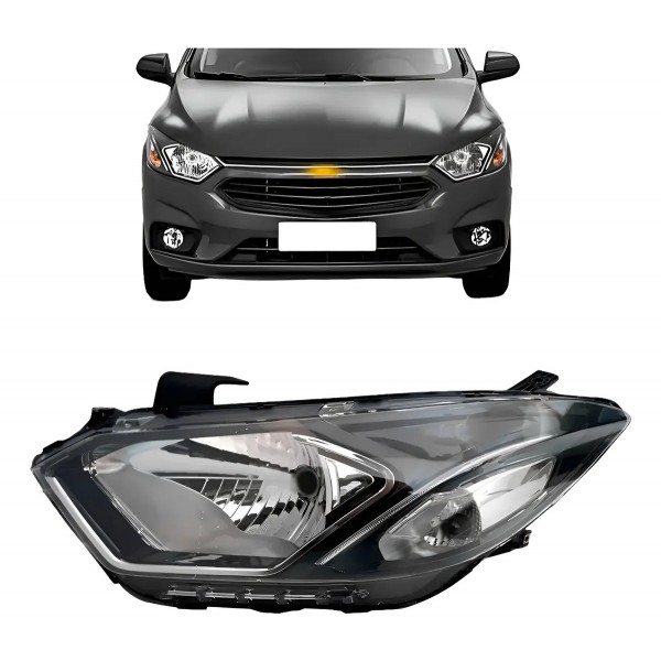 Farol Prisma 2017 A 2020 Manual Sem Led Friso Cromado