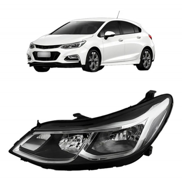 Farol Cruze Lt 2017 A 2022 Manual Sem Led S/ Projetor