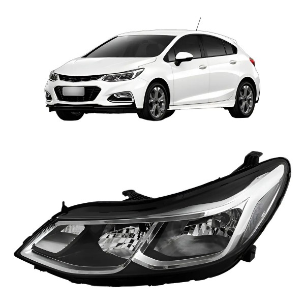 Farol Cruze Lt 2017 A 2022 Manual Sem Led S/ Projetor