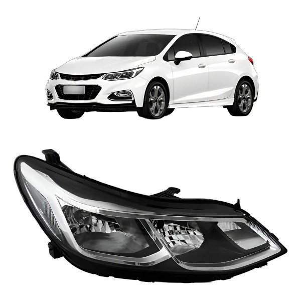 Farol Cruze Lt 2017 A 2022 Manual Sem Led S/ Projetor