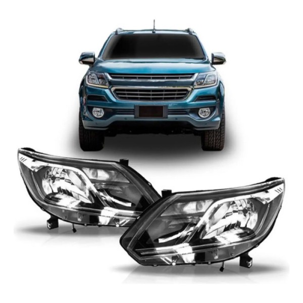 Farolete S10 Trailblazer 17 18 2019 Eletrico C/ Motor C/ Led