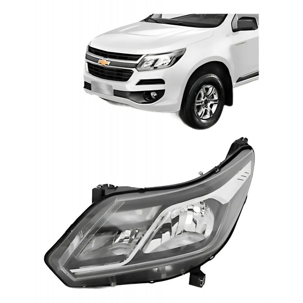 Farol S10 Trailblazer 2017 A 24 Elétrico Com Led Tyc Esquer Esquerdo