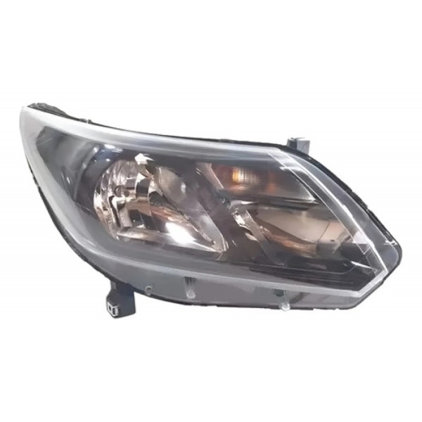 Farol S10 Trailblazer 2017/ Manual C/ Friso Preto S/ Led