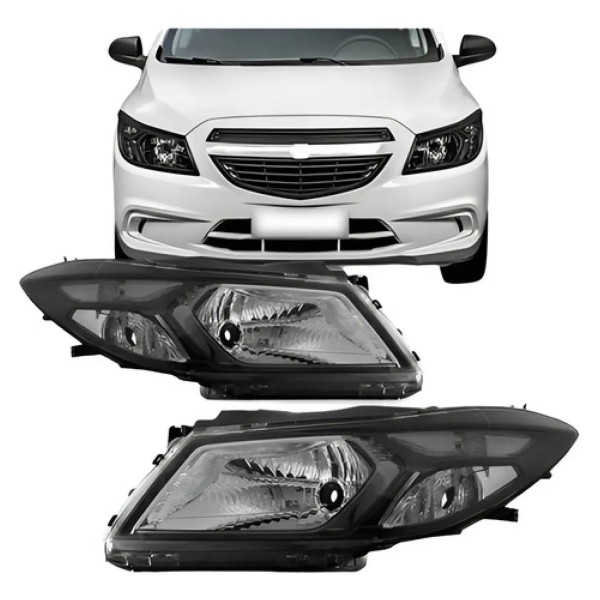 Par Farol Prisma 2012 13 14 15 2016 Manual Máscara Negra