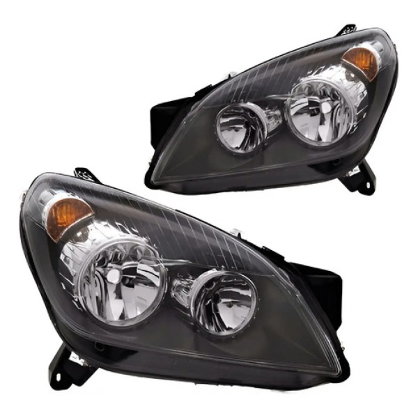 Par Farol Vectra 2006 2007 2008 Fume C/aro Cromado
