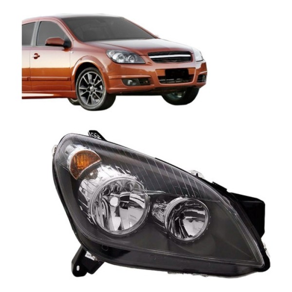 Farol Vectra 2006 2007 2008 Fume Com Aro Cromado