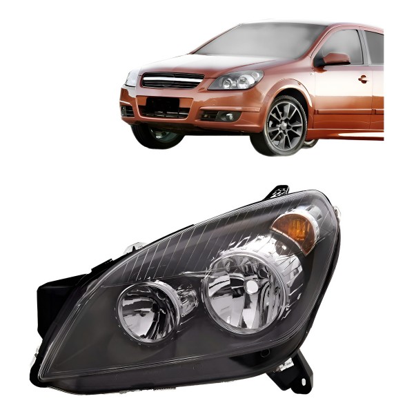 Farol Vectra 2006 2007 2008 Fume Com Aro Cromado