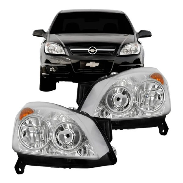 Farol Vectra 2006 2007 2008 Cromado Chevrolet