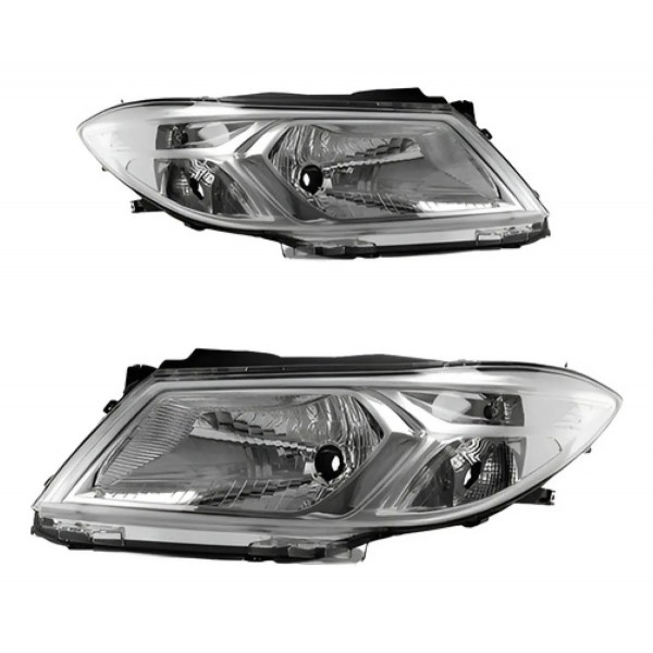 Par Farol Onix Prisma 2013 2014 2015 2016 Cromado C/garantia