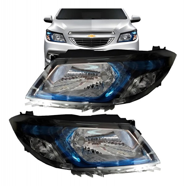 Farol Principal Onix Prisma 2012 2013 2014 2015 16 Mold Azul