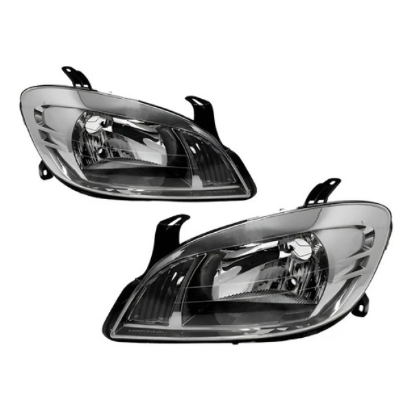 Par Farol Chevrolet Celta E Prisma 2007 A 2012 Fumê Claro