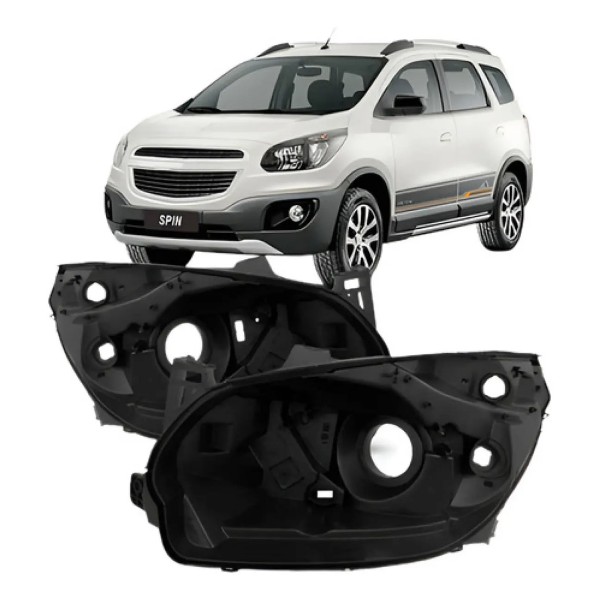 Par Carcaça Farol Spin 2012 2013 2014 2015 2016 Eletrico
