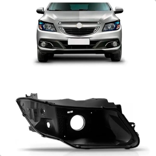 Carcaça Farol Dianteiro Para Chevrolet Onix 2013 2014 A 201