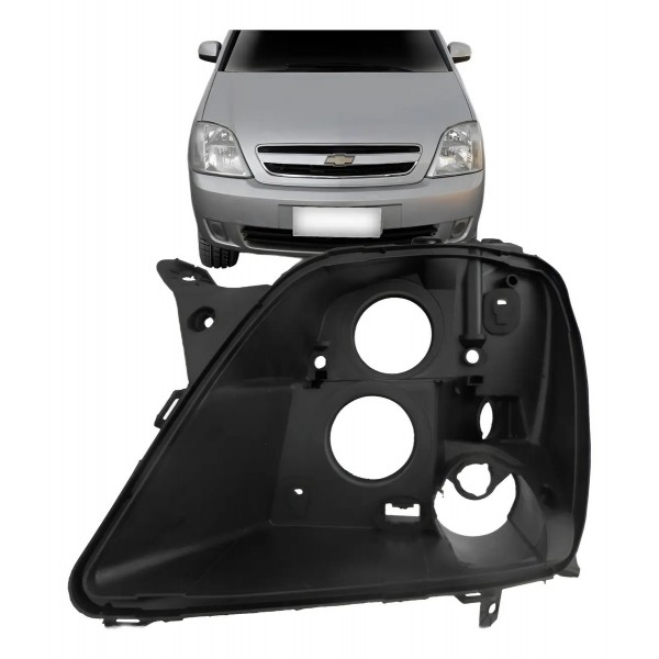 Carcaça Farol Meriva 2003 A 2011